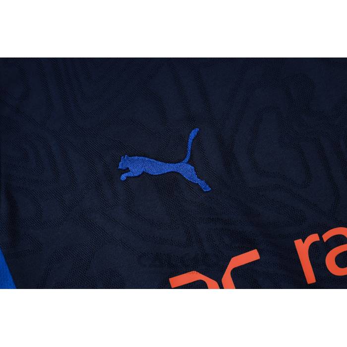 Tuta da Track Olympique Marsiglia Manica Corta 2024-2025 Blu - Pantaloncini